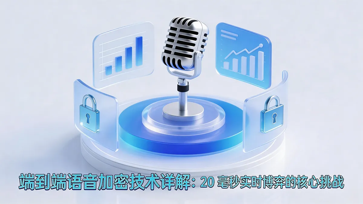 小奥说 | 端到端语音加密技术详解:20 毫秒实时博弈的核心挑战
